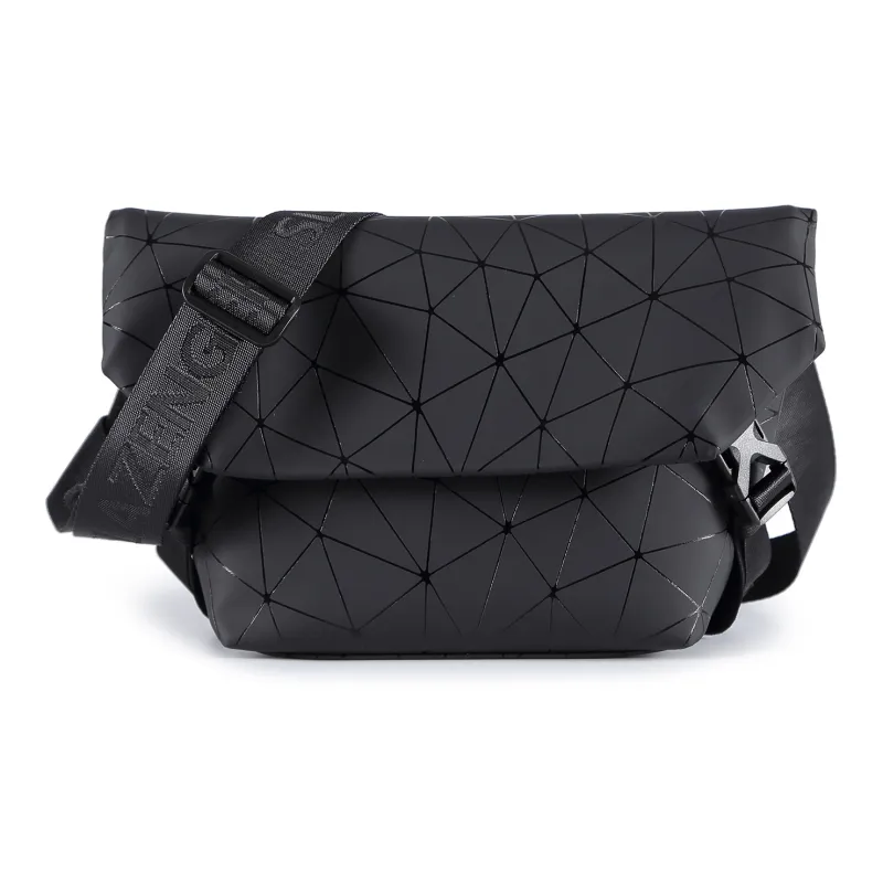 Slazenger Soft Leather Crossbody Bags Regular Unisex Dark Gray Black-0