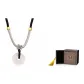 Icy Clear Chalcedony Peaceful Buckle Necklace+Heritage Box