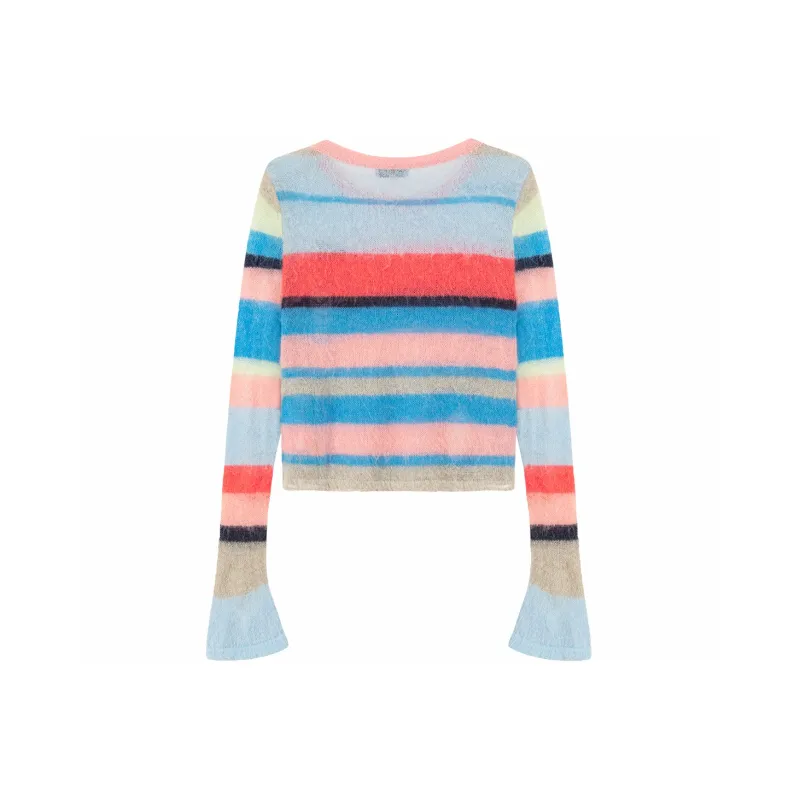 CHUU Knitwear Women's Rainbow Stripes-1