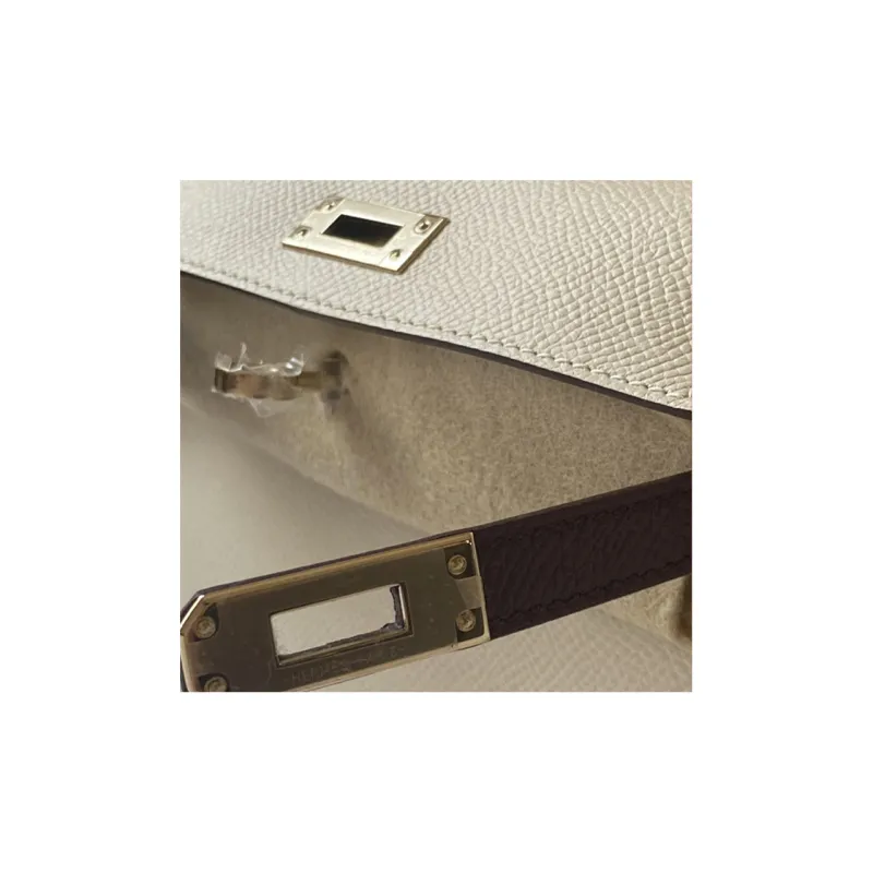 HERMES Mini Kelly Epsom Leather Kelly Bag Handbags Regular Women's Bordeaux Burgundy-5