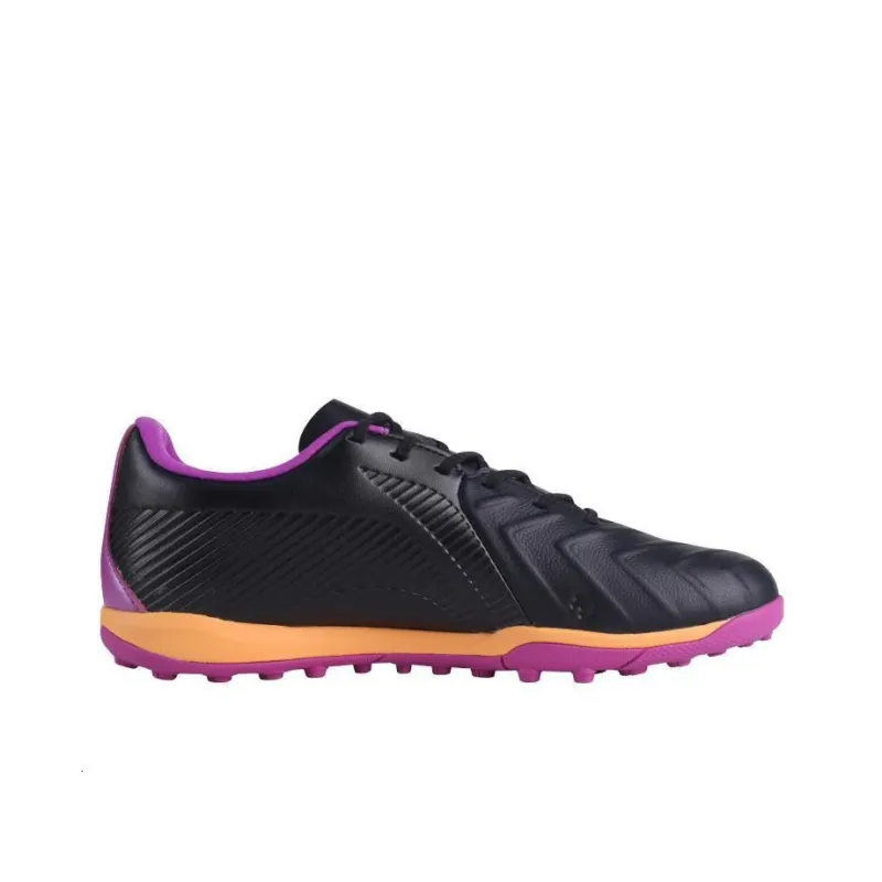 LiNing MG Rubber Short Studs Artificial Ground, Natural Ground Slip Resistant Soccer Shoes Men's Black Purple Red-1