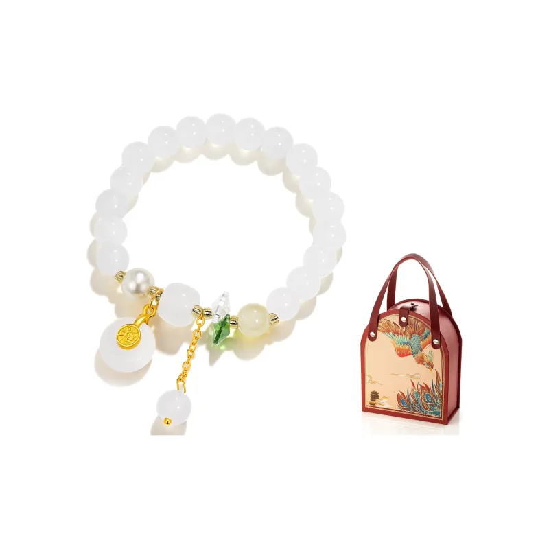 Jodie&Kevin Colored Glaze Bracelets Women's Green White-9