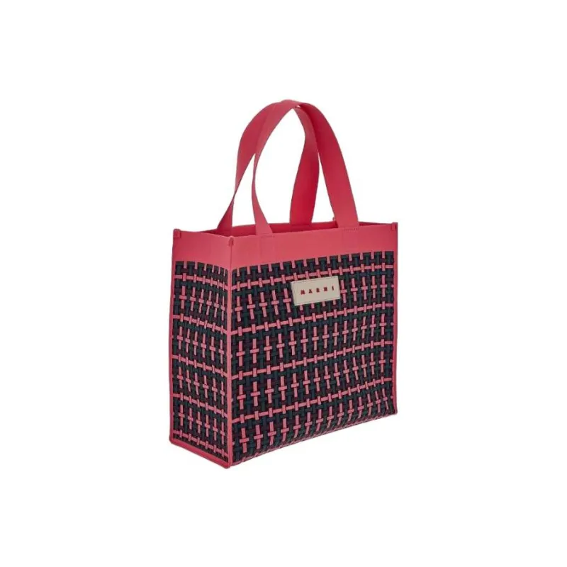 MARNI Polyester Tote Bag, Shopping Bag, Handbag Medium Size Women's Red-1