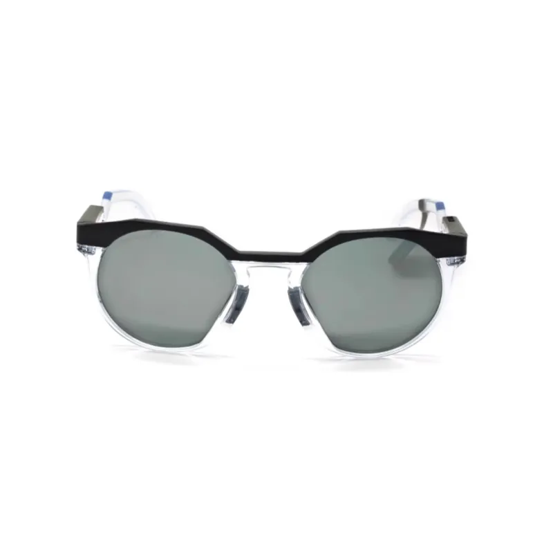 Oakley TR/Memory Plastic Irregular Shape Sunglasses Unisex Transparent/Black-1