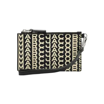 MARC JACOBS The Monogram Top-Zip Wristlet