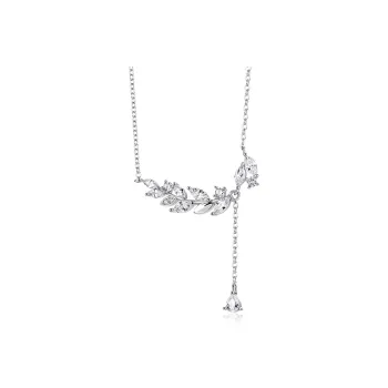 KADER S925 Silver Necklaces Women's Silver White, Goddess Exclusive Box