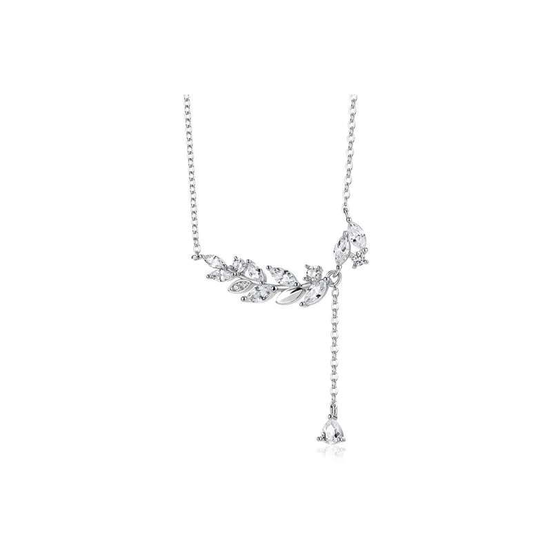 KADER S925 Silver Necklaces Women's Silver White, Goddess Exclusive Box-0