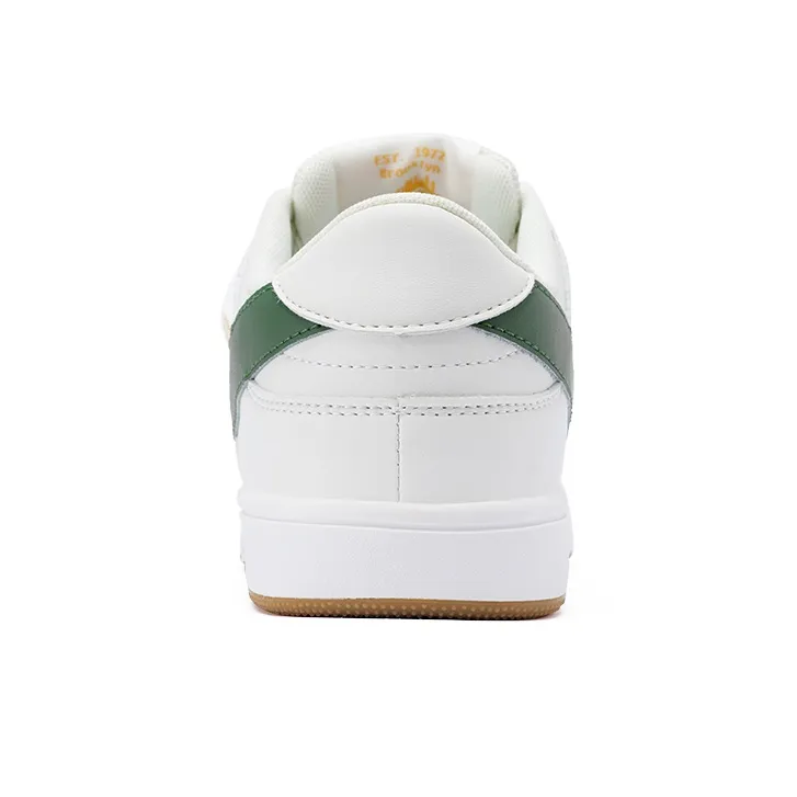 PONY Street Series Low Top Skateboard Shoes Unisex White Green-3