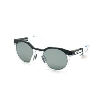 Oakley TR/Memory Plastic Irregular Shape Sunglasses Unisex Transparent/Black