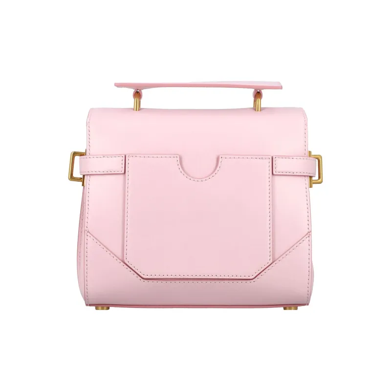 BALMAIN B-BUZZ Calfskin Handbag Shoulder Bag Crossbody Bag Regular Women's Light Rose-3