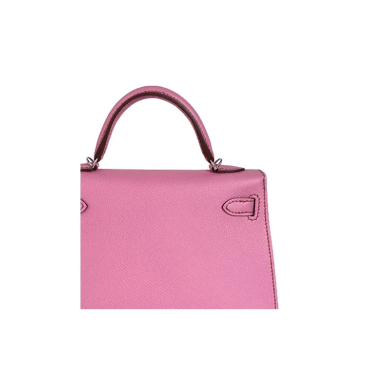 HERMES Mini Kelly Generation 1 Epsom Leather Kelly Bag Shoulder Bag Crossbody Bag Handbag Regular Women's 5P Pink-5