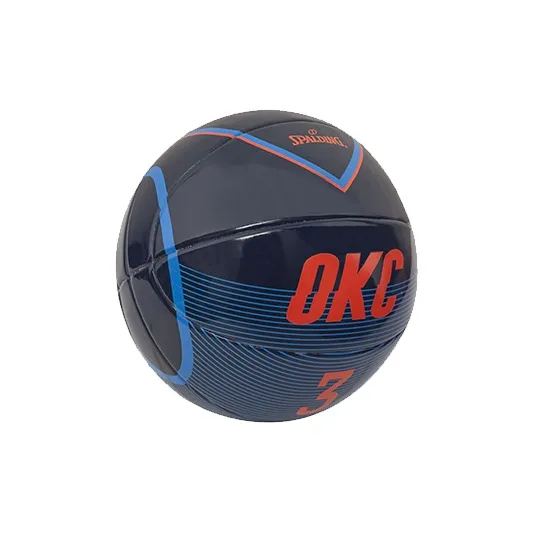 SPALDING PU Basketball Black Blue 1.Size 5 Ball Training Unisex-2