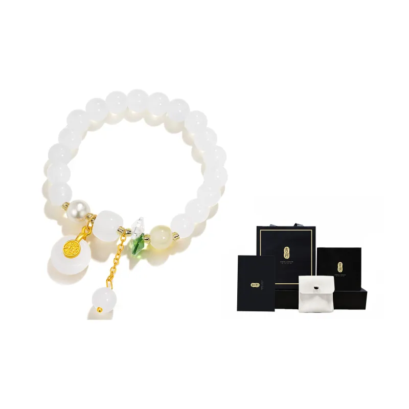 Jodie&Kevin Colored Glaze Bracelets Women's Green White-6