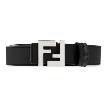 FENDI FF-logo Reversible Leather Belt
