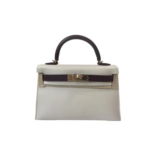 HERMES Mini Kelly Epsom Leather Kelly Bag Handbags Regular Women's Bordeaux Burgundy