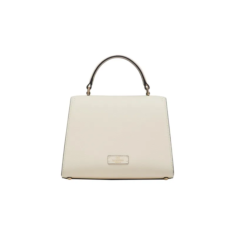 Valentino VSLING Calfskin Shoulder Bag Crossbody Bag Handbag Small Size Women's White-4
