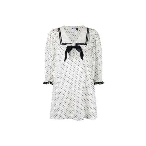 Rixo Long-Sleeved Dresses Women's White