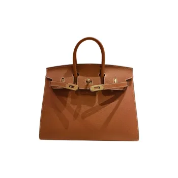 HERMES Birkin Epsom Leather Birkin Bag Handbags Regular Women's 1H Toffee Color