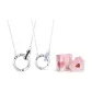 Mobius Loop Necklace 1 Pair+Valentine's Day Box