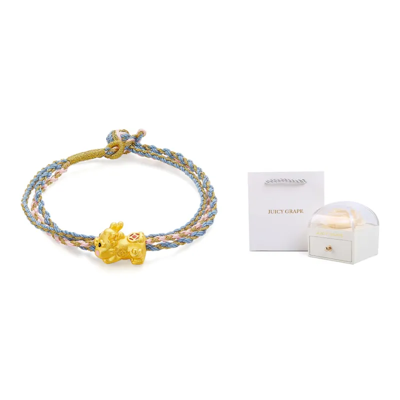 JUICY GRAPE Woven Rope Bracelets Unisex-1