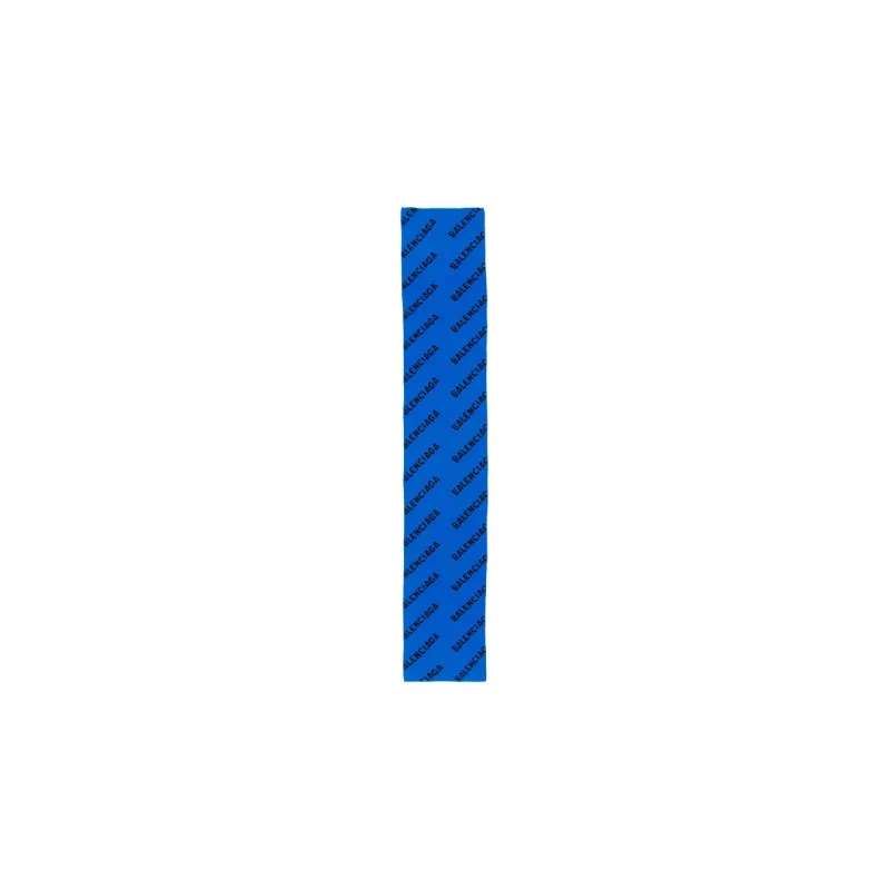 Balenciaga Knit Scarves Unisex Blue-1
