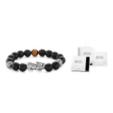 Chinese Auspicious Animal Beaded Bracelet for Men (White Minimalist Style Box)