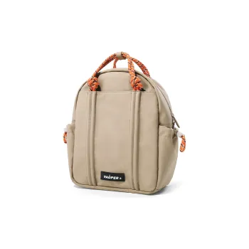VAOPER Polyester Backpack Large Size Unisex Black/Brown