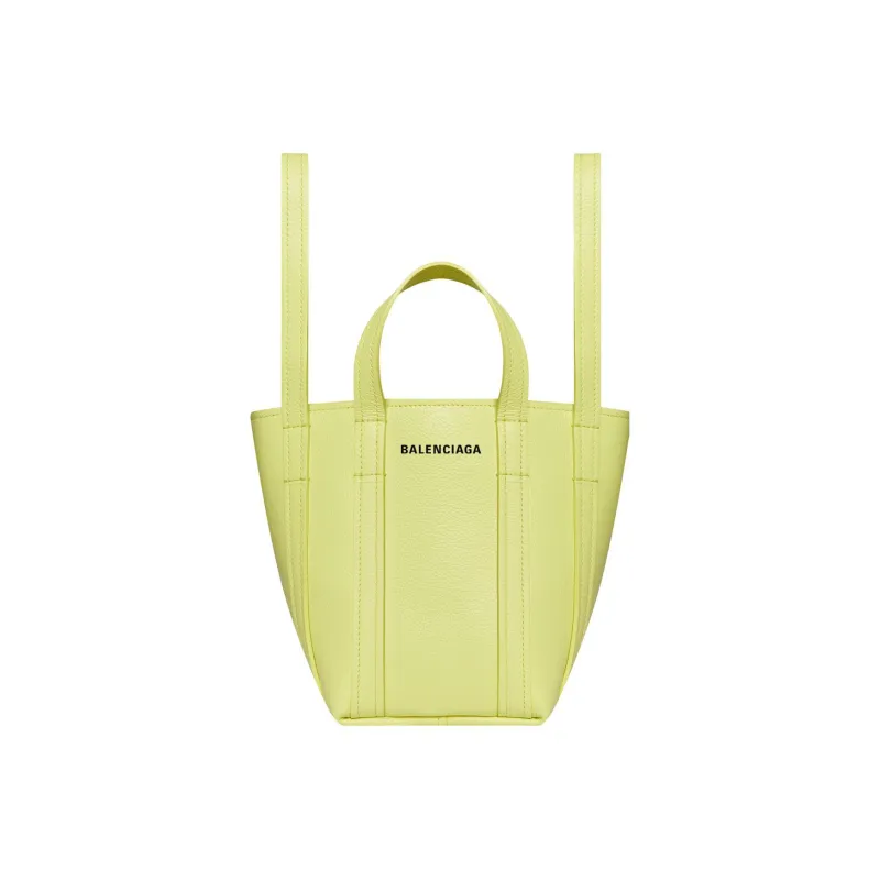Balenciaga Everyday Cow Leather Tote Bag Shopping Bag Shoulder Bag Crossbody Bag Handbag Extra Small Women's Yellow-0