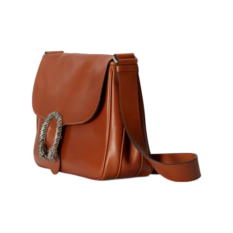 GUCCI Dionysus Leather Messenger Bag Shoulder Bag Crossbody Bag Regular Women's Brown-1
