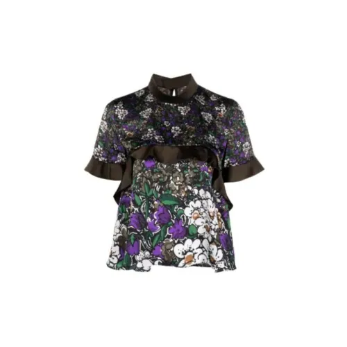 Sacai T-Shirts Women's Purple