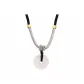 Icy Clear Chalcedony Peaceful Buckle Necklace