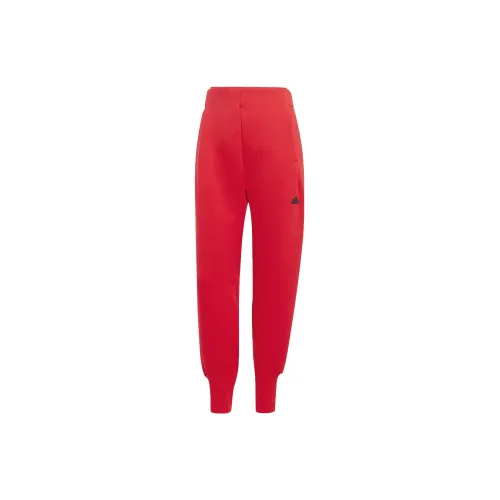 Adidas Z.N.E. Knitted Sweatpants Women's Red