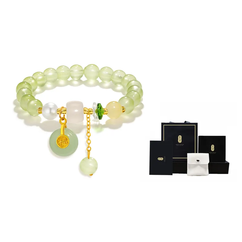 Jodie&Kevin Colored Glaze Bracelets Women's Green White-1