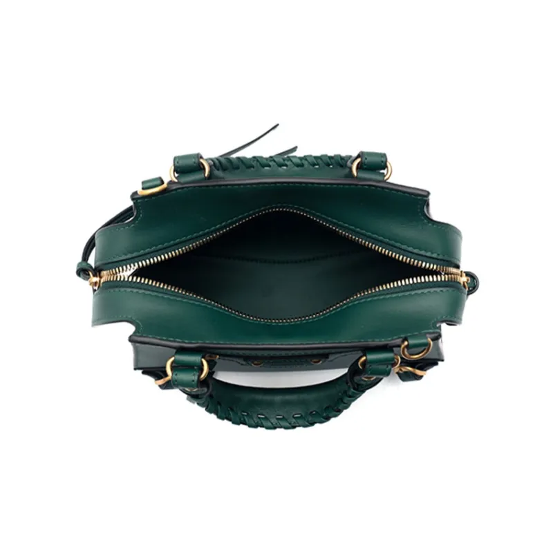 Balenciaga Calfskin Shoulder Bag Crossbody Bag Handbag Mini Women's Deep Forest Green-3
