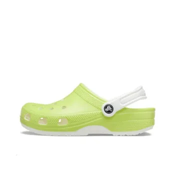Crocs Classic Glow In The Dark Clogs 'Lime Green White'