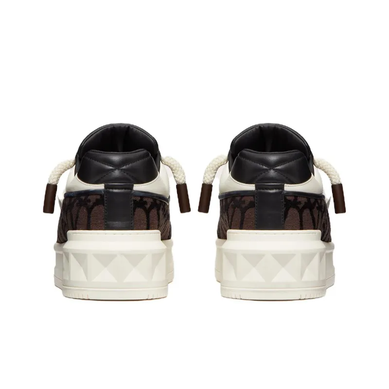 Valentino Garavani One Stud XL Leather Sneakers-3