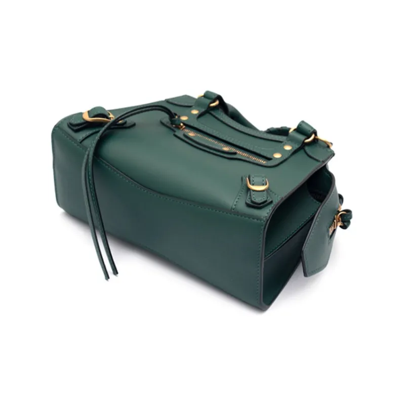 Balenciaga Calfskin Shoulder Bag Crossbody Bag Handbag Mini Women's Deep Forest Green-2