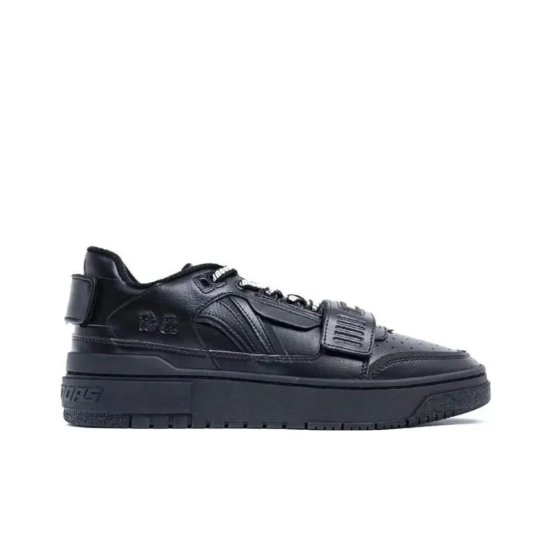 LiNing Wear Resistant Low Top Skateboard Shoes Unisex Black-1