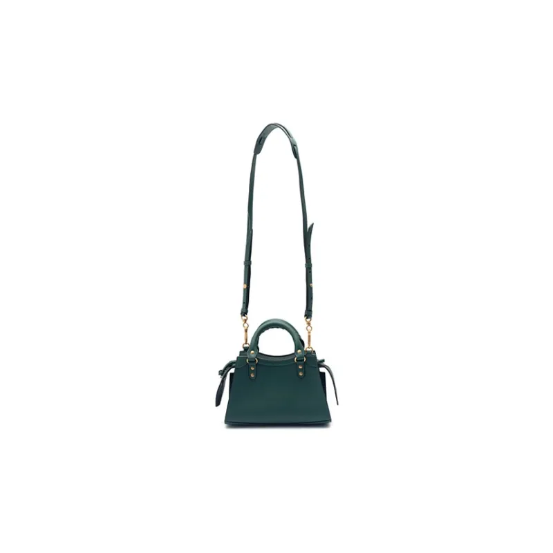 Balenciaga Calfskin Shoulder Bag Crossbody Bag Handbag Mini Women's Deep Forest Green-4