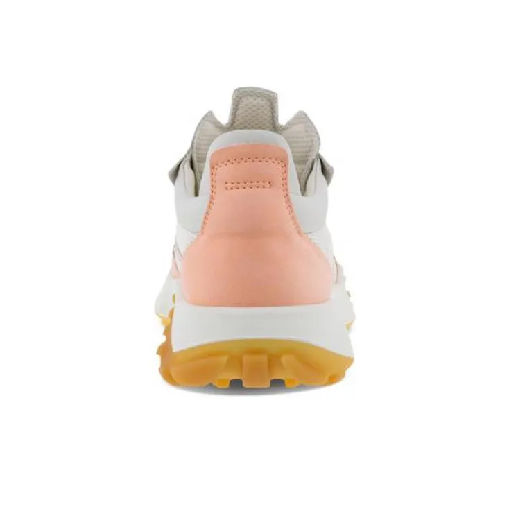 Ecco Low Top Casual Shoes Women's White Pink-4