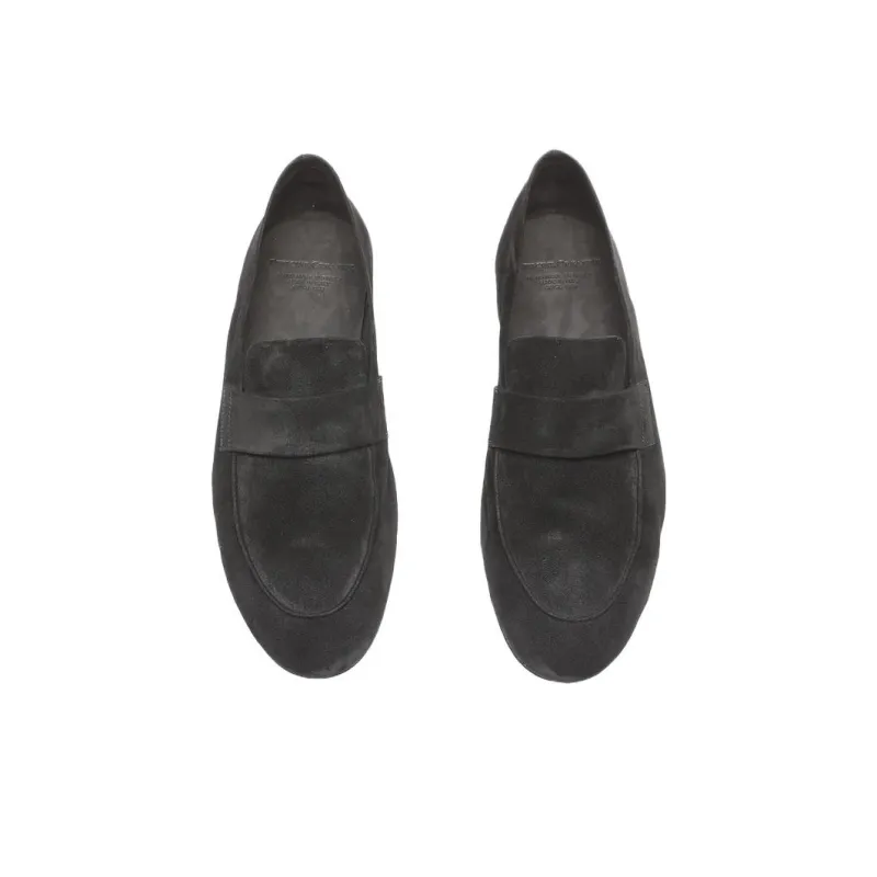 Officine Creative Suede Penny Loafers-4