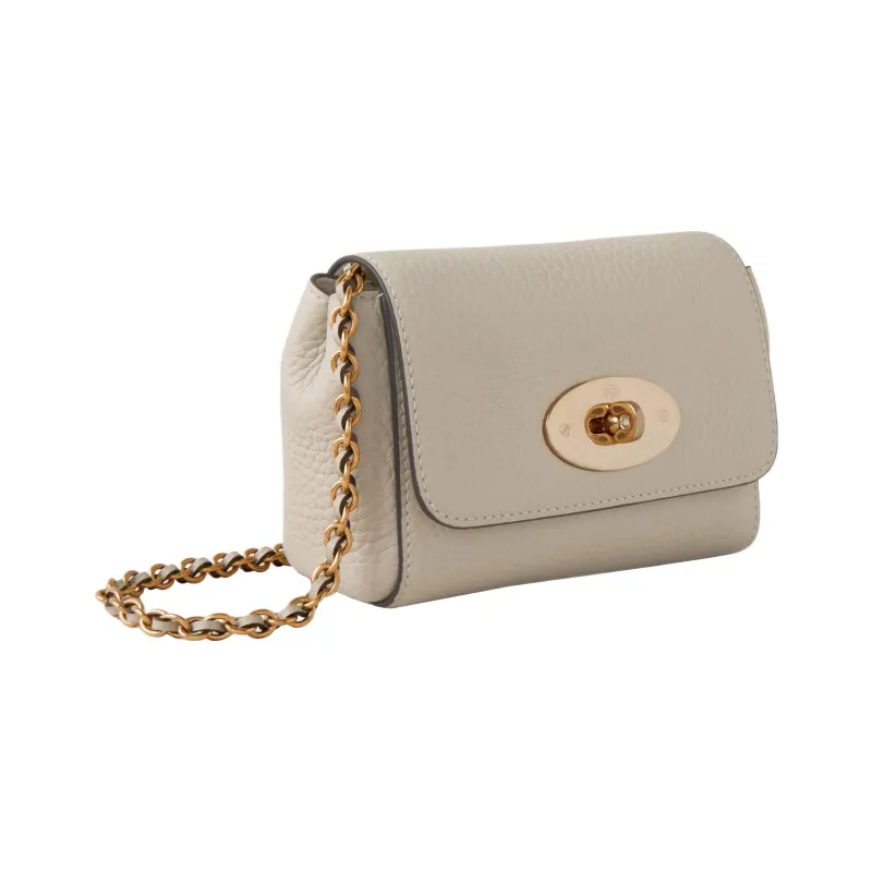 Mulberry Lily Leather Shoulder Bag Women's Gray-2