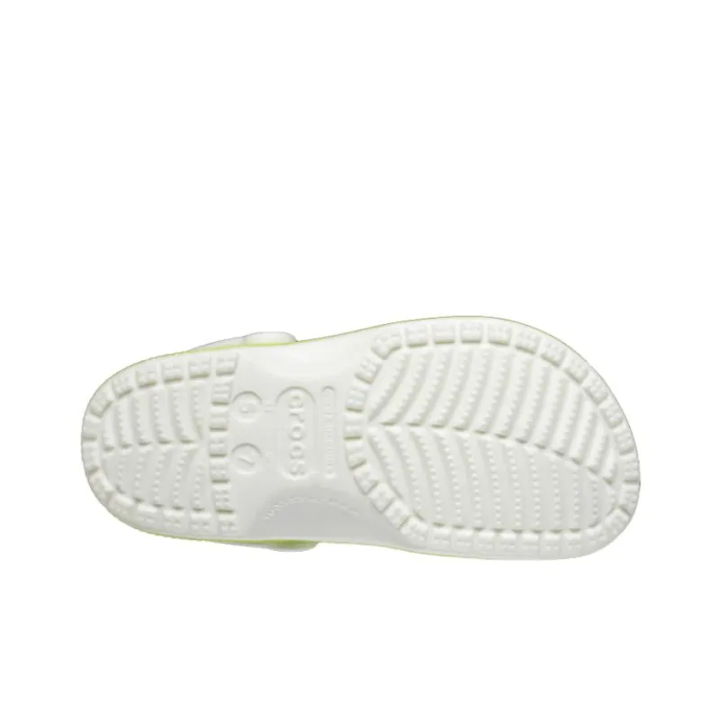 Crocs Classic Glow In The Dark Clogs 'Lime Green White'-4