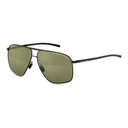 PORSCHE DESIGN Plate Frame Metal Square Sunglasses Unisex