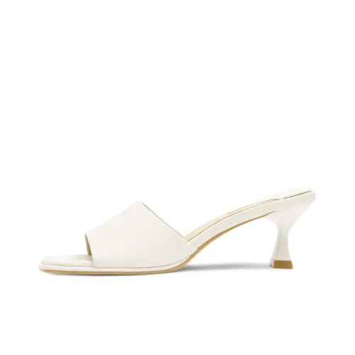 CAMEIDO TPR Sole Abrasion Resistant Slide Slippers Women's White