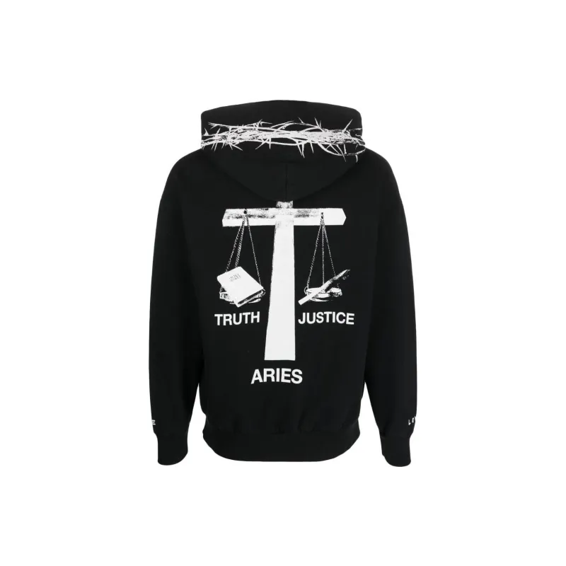 Aries Bad Friday Graphic Printed Hoodie-1