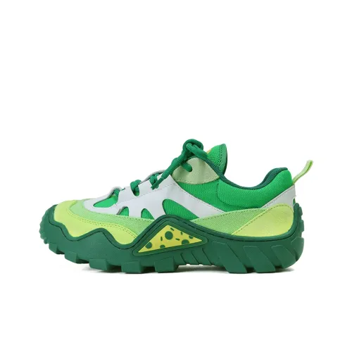 Piping hot flying fish Casual Shoes Unisex Low-Top Green