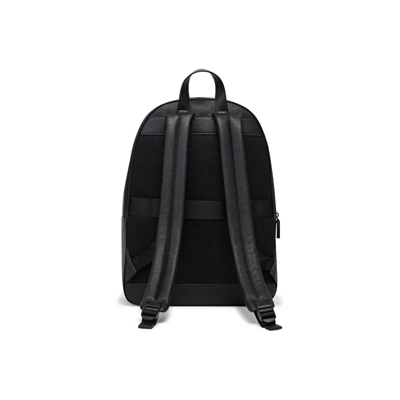 Tommy Hilfiger Polyester With Artificial Leather Backpack Medium Size Men's Black-1