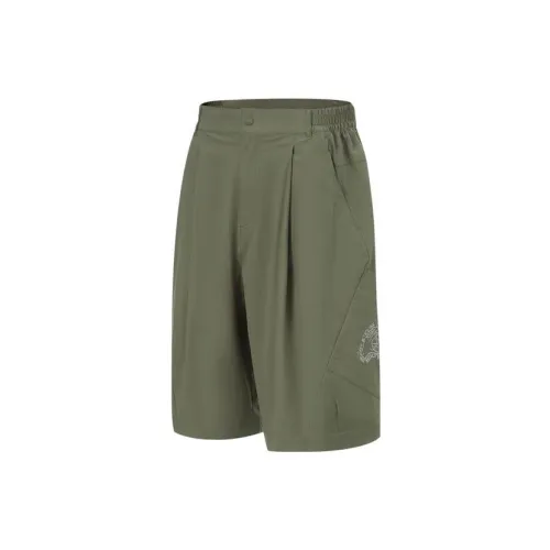 LiNing China Li-Ning Dadiwuhen Series Casual Shorts Men Military Sail Green