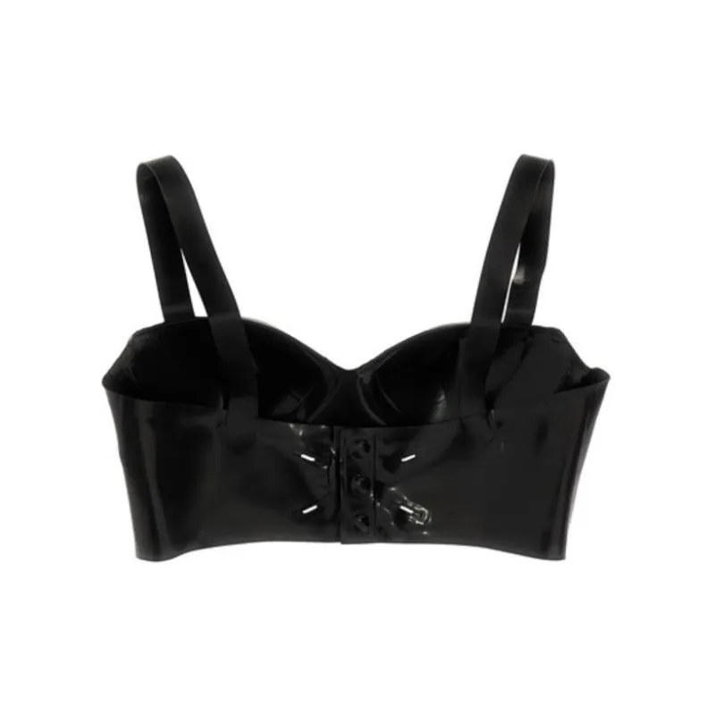 Maison Margiela Four Stitch Logo Cropped Top-1